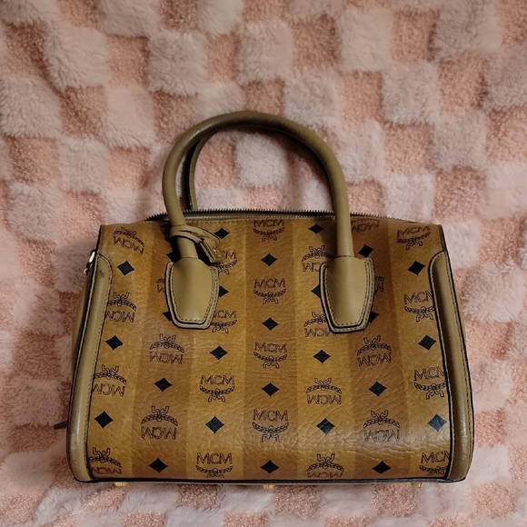 MCM Handbags - MCM Tan Visetos‎ Print Handbag